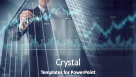  Presentation with business growth - Audience pleasing PPT theme consisting of his business growth and progress backdrop and a ocean colored foreground