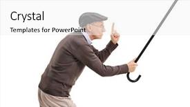  Presentation with suger cane - Slides having his cane as a sword background and a white colored foreground