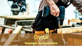  Presentation with craft - Audience pleasing PPT theme consisting of his craft in a dusty backdrop and a tawny brown colored foreground