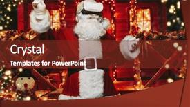  Presentation with computer games - Beautiful theme featuring his decorated house computer game backdrop and a tawny brown colored foreground