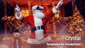  Presentation with computer games - Presentation theme consisting of his decorated house computer game background and a red colored foreground