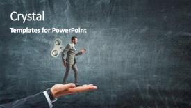  Presentation with power media - Cool new slide set with his energy and power are backdrop and a  colored foreground