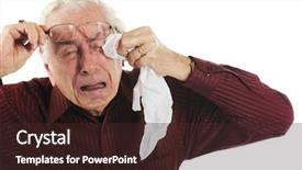  Presentation with blue eyes technology eye scan - Beautiful PPT layouts featuring his eyes as he cries backdrop and a  colored foreground