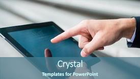  Presentation with navigating - Beautiful theme featuring his finger on the touchscreen backdrop and a  colored foreground