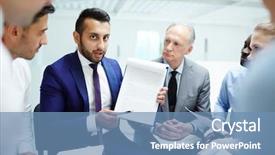  Presentation with paper making - PPT layouts having his hand while making background and a teal colored foreground