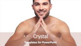  Presentation with white house - Audience pleasing slide set consisting of his hands on white background backdrop and a coral colored foreground