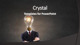  Presentation with ideas formula - Slides having his head full of great background and a dark gray colored foreground