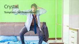  Presentation with managemen - Beautiful PPT layouts featuring his job in time managemen backdrop and a  colored foreground