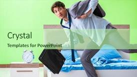  Presentation with managemen - Audience pleasing PPT layouts consisting of his job in time managemen backdrop and a  colored foreground