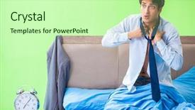  Presentation with managemen - Amazing presentation having his job in time managemen backdrop and a  colored foreground