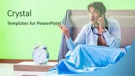  Presentation with managemen - Audience pleasing slides consisting of his job in time managemen backdrop and a soft green colored foreground