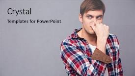  Presentation with smell - Slides consisting of his nose because of bad background and a light gray colored foreground