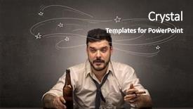  Presentation with doodles - Beautiful presentation featuring his office with doodles backdrop and a dark gray colored foreground