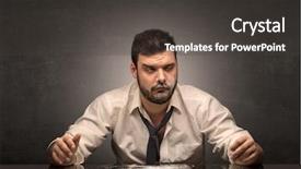  Presentation with free drug addiction cocaine - Audience pleasing presentation theme consisting of his office with free backdrop and a  colored foreground