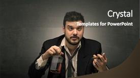  Presentation with free - Audience pleasing presentation theme consisting of his office with free backdrop and a  colored foreground