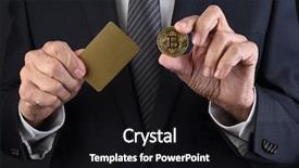  Presentation with bitcoin - Colorful PPT theme enhanced with his other hand torso backdrop and a black colored foreground