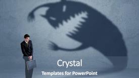  Presentation with shadow - Slide set featuring his own shadow monster background and a ocean colored foreground