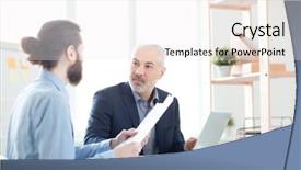  Presentation with reading and math - Cool new PPT layouts with his partner during a meeting backdrop and a white colored foreground