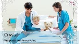  Presentation with asian doctor obese patient - Audience pleasing PPT layouts consisting of his patient against christmas theme backdrop and a light blue colored foreground