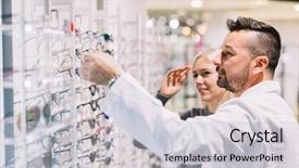  Presentation with correction - PPT theme enhanced with his patient choosing glasses proffesional background and a light gray colored foreground