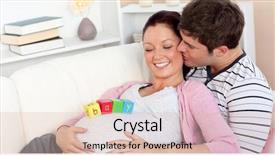  Presentation with pregnant - Cool new presentation with his pregnant wife with baby backdrop and a lemonade colored foreground