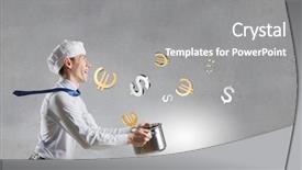  Presentation with recipe - Cool new presentation theme with his recipe of money earning backdrop and a  colored foreground
