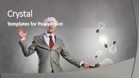  Presentation with recipe - Slide set consisting of his recipe of success mixed background and a gray colored foreground