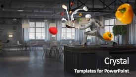  Presentation with recipe - Colorful PPT layouts enhanced with his recipe of success mixed backdrop and a  colored foreground