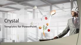  Presentation with recipe - Amazing slides having his recipe of success mixed backdrop and a  colored foreground