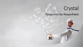  Presentation with recipe - Cool new slides with his recipe of success mixed backdrop and a  colored foreground