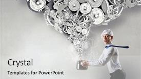  Presentation with recipe - PPT layouts with his recipe of success mixed background and a  colored foreground