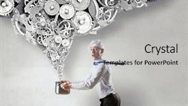  Presentation with recipe - Theme having his recipe of success mixed background and a  colored foreground