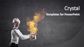  Presentation with recipe - Beautiful theme featuring his recipe of success mixed backdrop and a  colored foreground