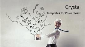  Presentation with recipe - Slide deck consisting of his recipe of success mixed background and a  colored foreground