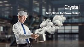  Presentation with recipe - Slide set having his recipe of success mixed background and a  colored foreground