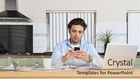  Presentation with online banking - Beautiful slide deck featuring rose passover jewish holidays matza backdrop and a gray colored foreground.