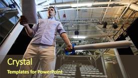  Presentation with sword - PPT layouts enhanced with his speech during stage repetition background and a tawny brown colored foreground