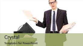  Presentation with angry - Theme with his stuff in a trash background and a mint green colored foreground