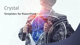  Presentation with skills - Presentation theme enhanced with his super business skills background and a cool aqua colored foreground