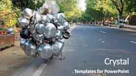  Presentation with merchandise - Theme featuring his way with his merchandise background and a gray colored foreground