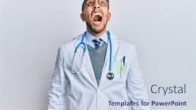  Presentation with doctor - Amazing slide deck having hispanic-adult-man-wearing-doctor backdrop and a lemonade colored foreground