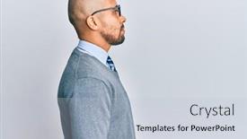  Presentation with business profile - Audience pleasing slides consisting of hispanic-adult-man-wearing-glasses backdrop and a lemonade colored foreground