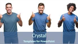  Presentation with african american men - Colorful theme enhanced with hispanic and african american backdrop and a ocean colored foreground