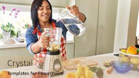  Presentation with fruit water - 