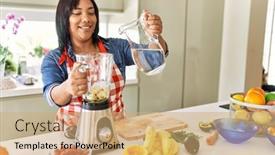  Presentation with fruit water - 