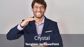  Presentation with glasses - PPT layouts enhanced with hispanic-business-man-wearing-glasses background and a  colored foreground