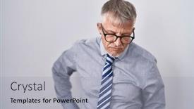  Presentation with backache - Theme consisting of hispanic-business-man-with-grey background and a light gray colored foreground