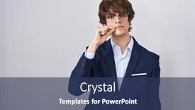  Presentation with lips mouth - PPT layouts with hispanic-business-young-man-wearing background and a ocean colored foreground