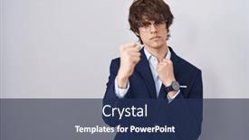  Presentation with fight - Slides with hispanic-business-young-man-wearing background and a navy blue colored foreground