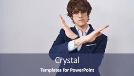  Presentation with negative - Slides having hispanic-business-young-man-wearing background and a ocean colored foreground